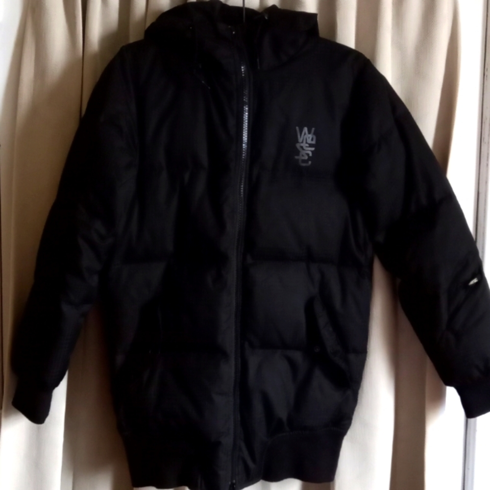 We are the Superlative Conspiracy down bomber jacket